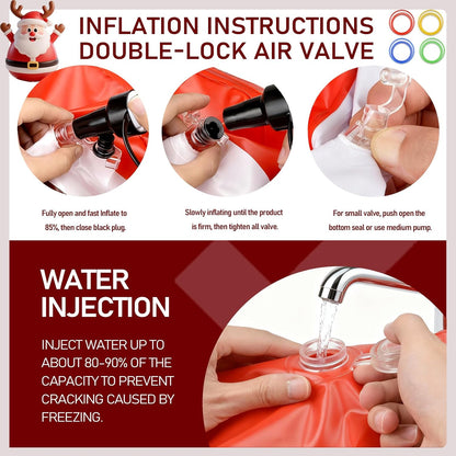 Regine Switzerland Inflatable Santa Reindeer Ring Toss Game - Fun Holiday Party Activity for Kids & Adults