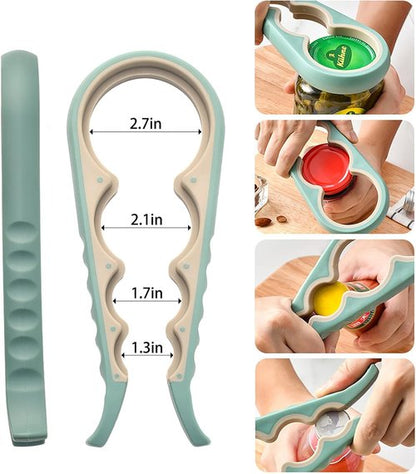 A-Green Bottle Opener - Ergonomic Jar Opener for Arthritic Hands | Ideal for Seniors & Weak Grip Users