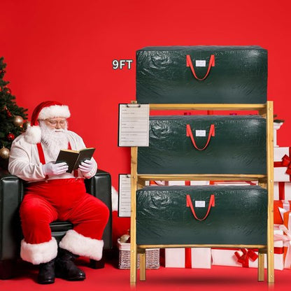 KRYSTY Christmas Tree Storage Bag - Durable Waterproof Design for 9 Ft Holiday Trees | Zippered with Carry Handles