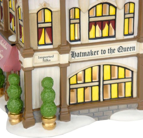 Department 56 Dickens' Village Arabella's Millinery - Charming Lit House, 6.69 Inches