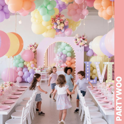 PartyWoo Pastel Balloons - 66pcs 12 Inch Latex Balloons for Baby Showers & Celebrations