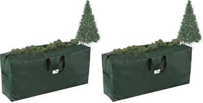 Christmas Tree Storage Bag - 65in Large Green, 9ft Disassembled Tree Organizer, Pack of 2 by Elf Stor (Variation 2)