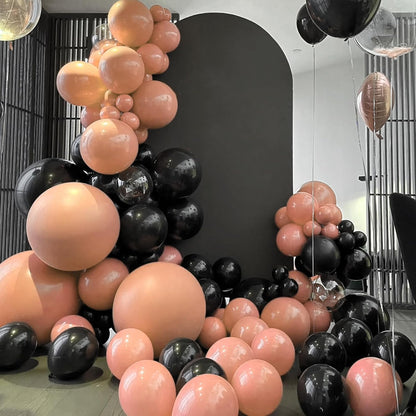 Voircoloria Peach Balloons - 12-Inch Pastel Orange Latex Balloons | 66-Pack for Weddings & Parties