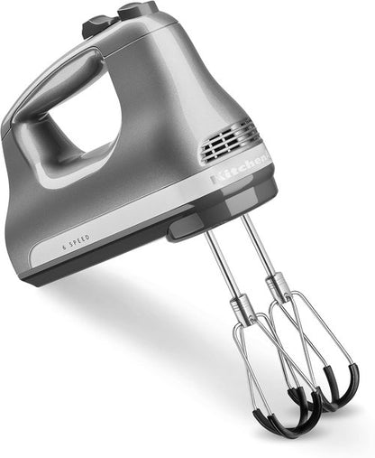 KitchenAid Hand Mixer - 6 Speed with Flex Edge Beaters for Effortless Mixing | KHM6118