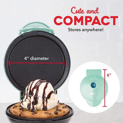 Dash Mini Maker Griddle - Compact Nonstick Griddle for Creative Treats - Quick Heat-Up, Aqua