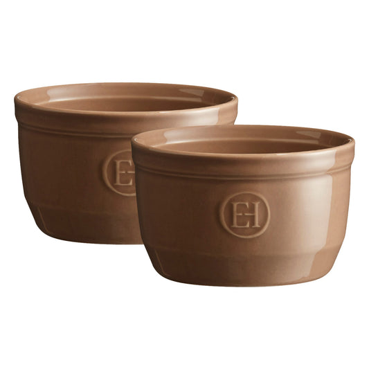 Emile Henry Made in France 8.5 oz Ramekin (Set of 2), 4" by 2"5', Oak