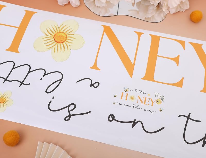 Bee Baby Shower Backdrop Decal Sign - Honey Theme Nursery Wall Decoration