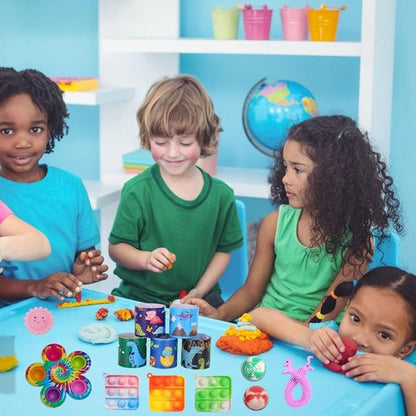 Fidget Toys Bulk - 200 Pcs Kids Party Favors | Birthday Gifts, Goodie Bag Stuffers & Carnival Prizes