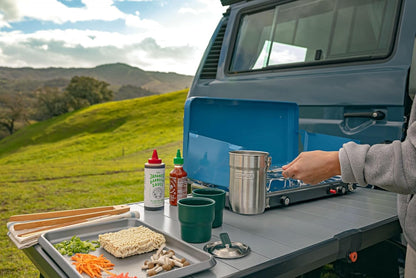 Stanley Wildfare Go 4-Piece Stainless Steel Cook Set - 32 oz Pot with Lid & Foldable Handle | 2 Stacking Cups | BPA-Free Camping Essentials in Shale & Charcoal