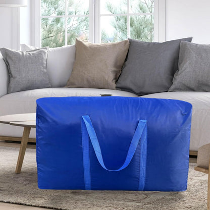 100L Extra Large Storage Bags by [Brand Name] - Durable Moving Bags with Strong Zippers & Handles | Space-Saving Packing Solution (Blue, 2 Pack)