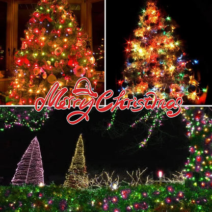 100LIGHTS Multi Extra-Bright Christmas Decorative Lights - 5.98m Waterproof Mini String Light Set for Home & Garden