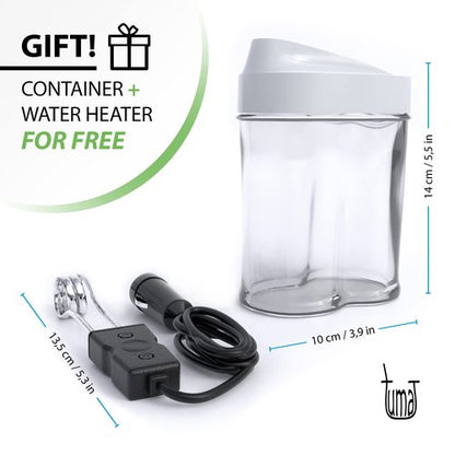 Complete Yerba Mate Kit - Includes Mate Cup, Straw (Bombilla), 750ml Thermos, Bag and two gifts (Container Yerbero and Car Immersion Heater) - Stainless Steel Yerba Mate Set (Dark Gray)