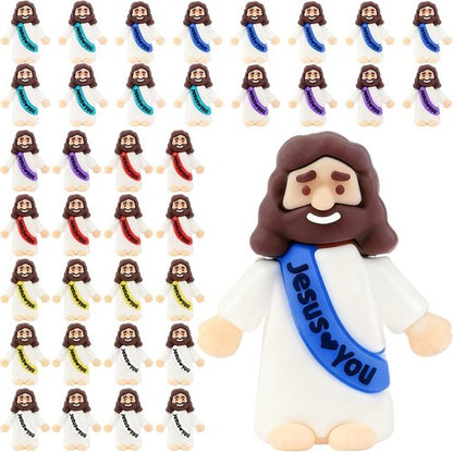 Little Jesus Figurines | 36 Pack Mini Jesus Figures for Church Events & Easter Gifts
