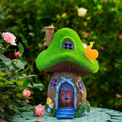 Mushroom Garden Statues - Solar Powered Fairy House Figurine for Outdoor Decor | Perfect Gift for Women, Moms, and Grandmas