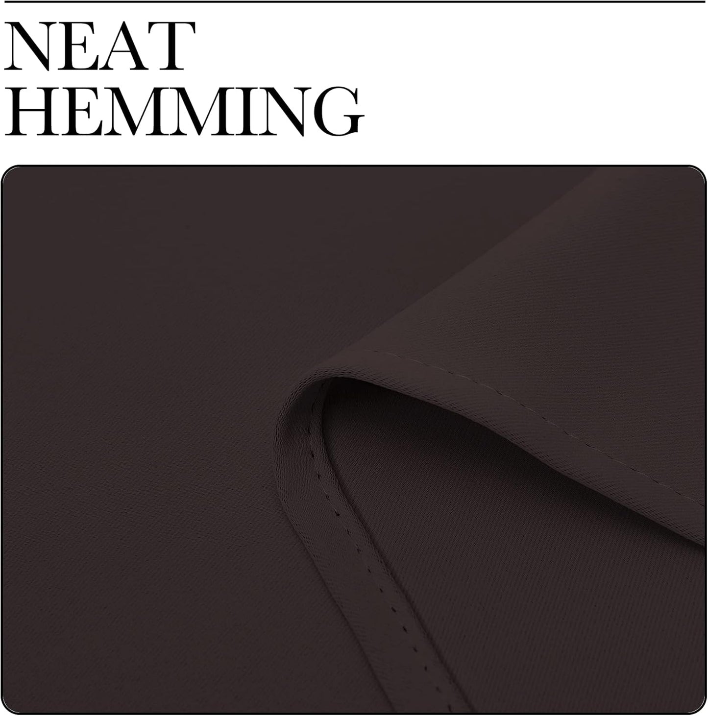 NICETOWN Blackout Curtains - Triple Weave Thermal Insulated Grommet Panels | 42"x63", Toffee Brown