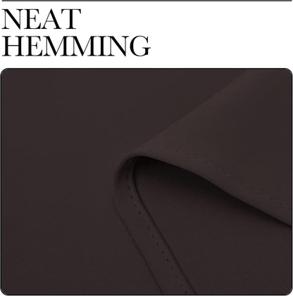 NICETOWN Blackout Curtains - Triple Weave Thermal Insulated Grommet Panels | 42"x63", Toffee Brown