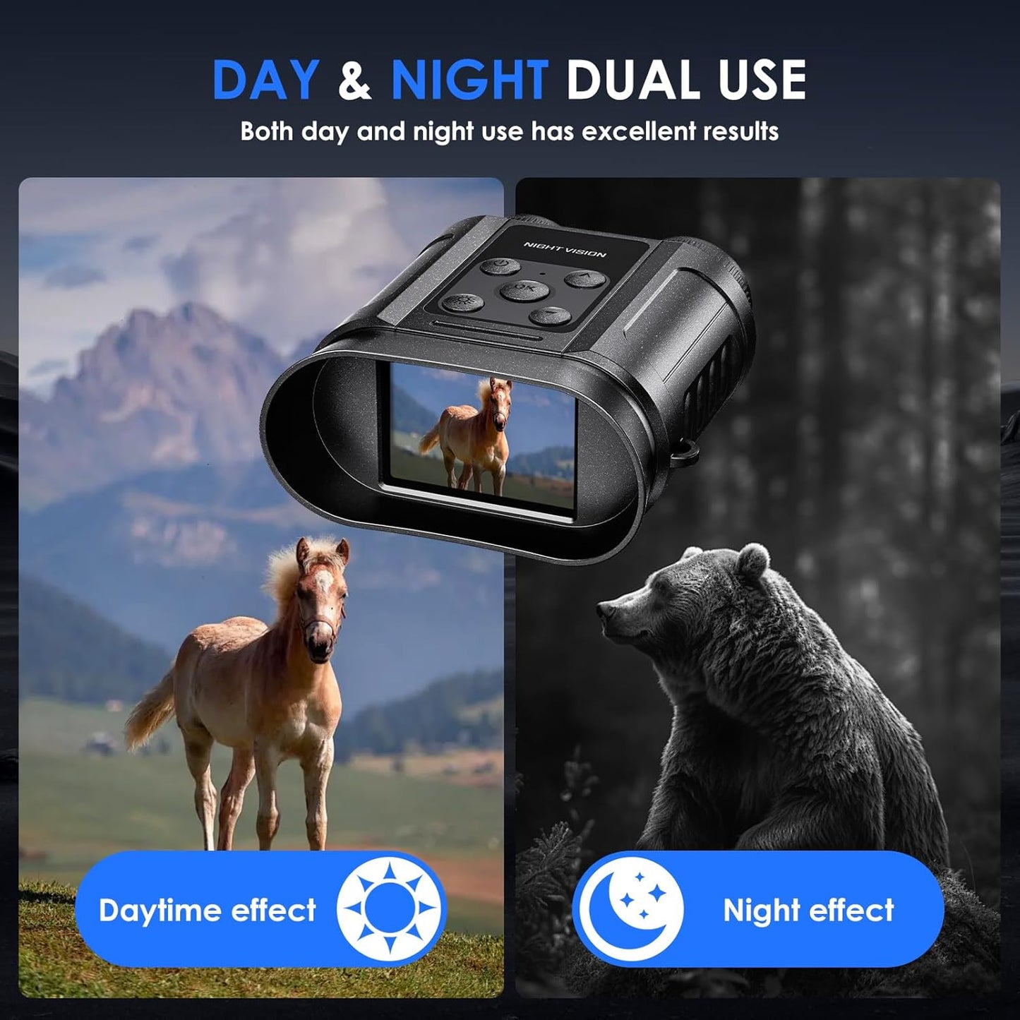 Skiennix Night Vision Goggles - Photo/Video Capture Binoculars with 32GB Card | Perfect Outdoor Gift for Men & Boys