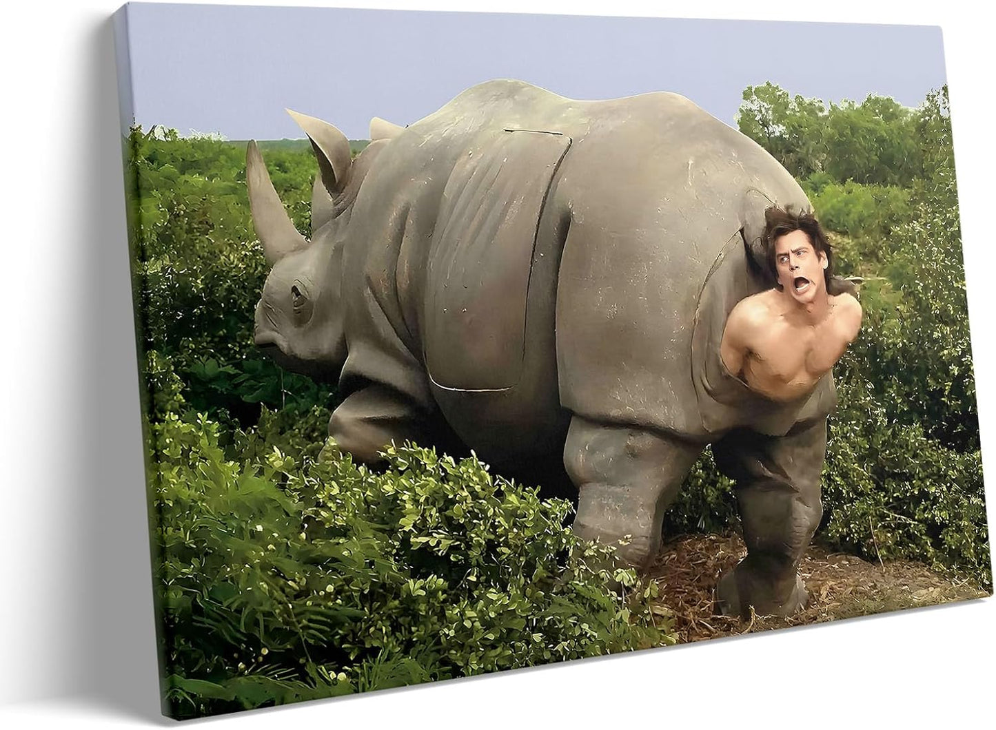 VYPEROCK Funny Canvas Wall Art - Retro Ace Ventura Comedy Poster for Bathroom Decor | 8x10 Inch