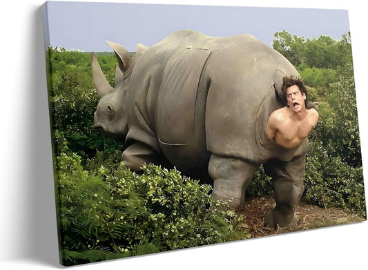 VYPEROCK Funny Canvas Wall Art - Retro Ace Ventura Comedy Poster for Bathroom Decor | 8x10 Inch