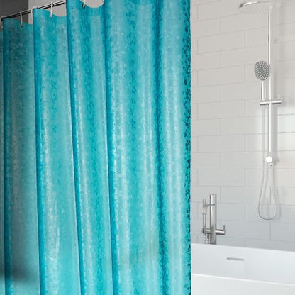 Bostofy Shower Curtain Liner Heavy Duty EVA, Waterproof Shower Liner with 12 Rust Proof Metal Grommets and 3 Weighted Magnet, 72 x 72 Inches Bathroom Shower Curtain, Teal