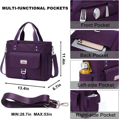 Weitars Insulated Lunch Bag for Women - Extra Large Tote Cooler with Removable Shoulder Strap | Ideal for Work, Picnics & Hiking