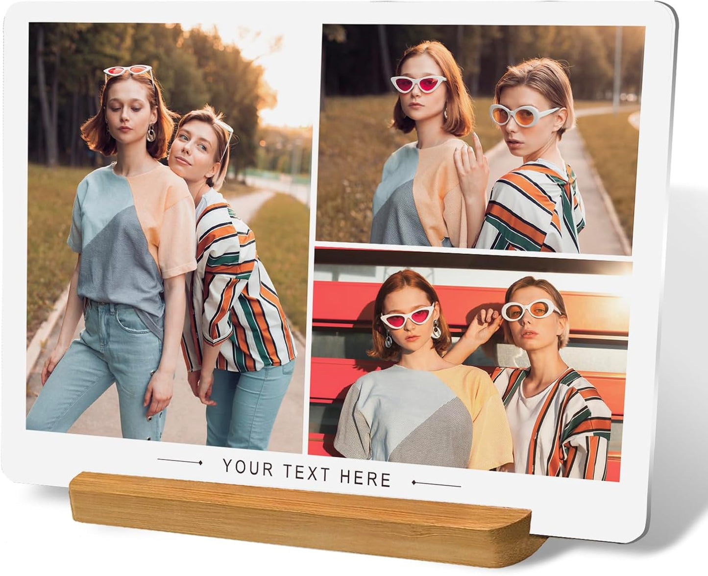 Skiennix Custom Metal Photo Prints - Personalized Picture Frame Gift for Family & Loved Ones