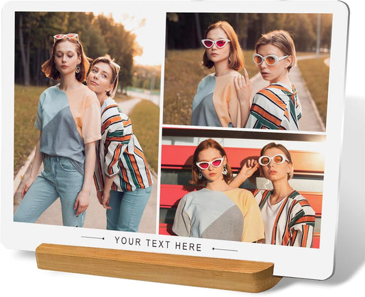 Skiennix Custom Metal Photo Prints - Personalized Picture Frame Gift for Family & Loved Ones