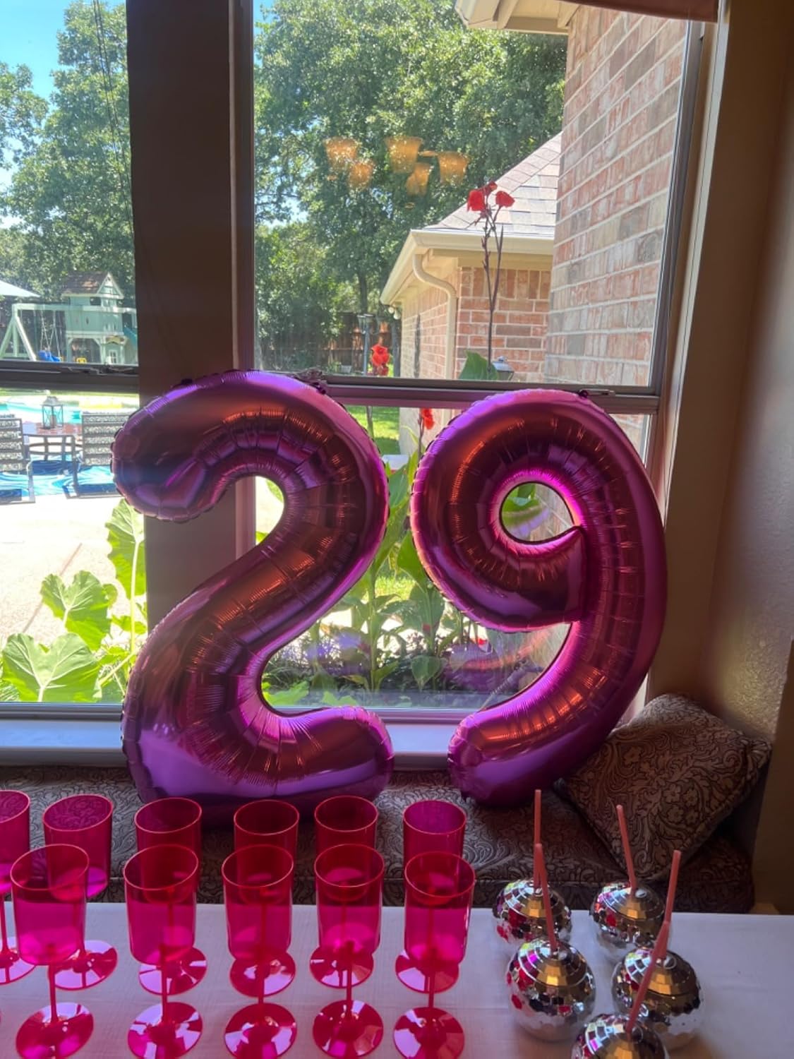 Regine Switzerland 40-Inch Rose Purple Number 9 Balloon - Perfect for Birthday, Engagement, and Graduation Celebrations