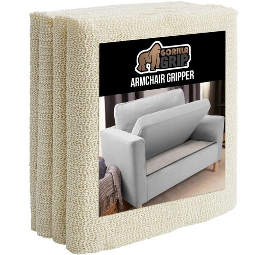 Gorilla Grip Original Armchair Slide Stopper and Gripper, Keep Chairs and Topper Pad from Sliding for Sofa, Couch, Chair Cushion, Mattresses, Easy Trim Slip Resistant, Grips Helps Stop Slipping