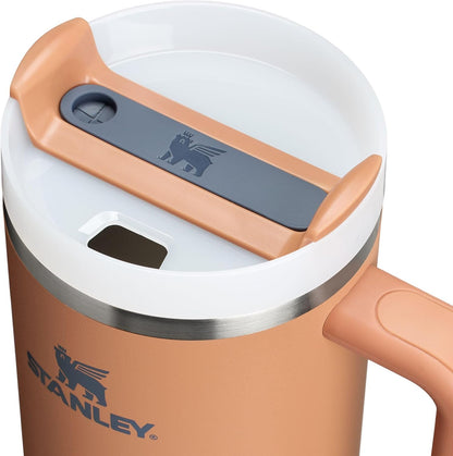 STANLEY Quencher H2.0 Tumbler - 40 oz Insulated Stainless Steel with Handle & Straw | BPA-Free | Toast Color