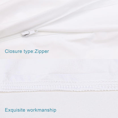 NTBAY Waterproof Pillow Protectors - Super Soft Zippered Cases | 20x26 Inches Pure White, 4 Pack