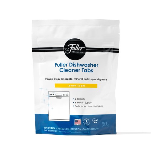 Fuller Dishwasher Cleaner Tabs – Lemon Scent – Eliminates Limescale, Grease & Odors – Septic Safe, Compatible with All Dishwasher Types – (Pack of 2)