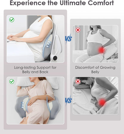 Regine Switzerland Memory Foam Pregnancy Pillow - Adjustable Maternity Support for Side Sleepers