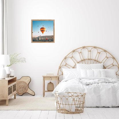 JCJMY 13x13 Rustic Brown Picture Frame - Versatile Wall Mounting for Horizontal or Vertical Display