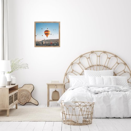 JCJMY 13x13 Picture Frame Rustic Brown for Wall Hanging, Wall Mounting Horizontally or Vertically, 13 x 13 Square Wall Gallery Poster Photo Frame with Shatter Resistant Plexiglass, Rustic Brown