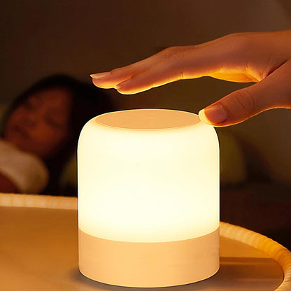 Skiennix Portable Baby Night Light - Rechargeable Dimmable LED Egg Lamp | 3 Colors for Nursery