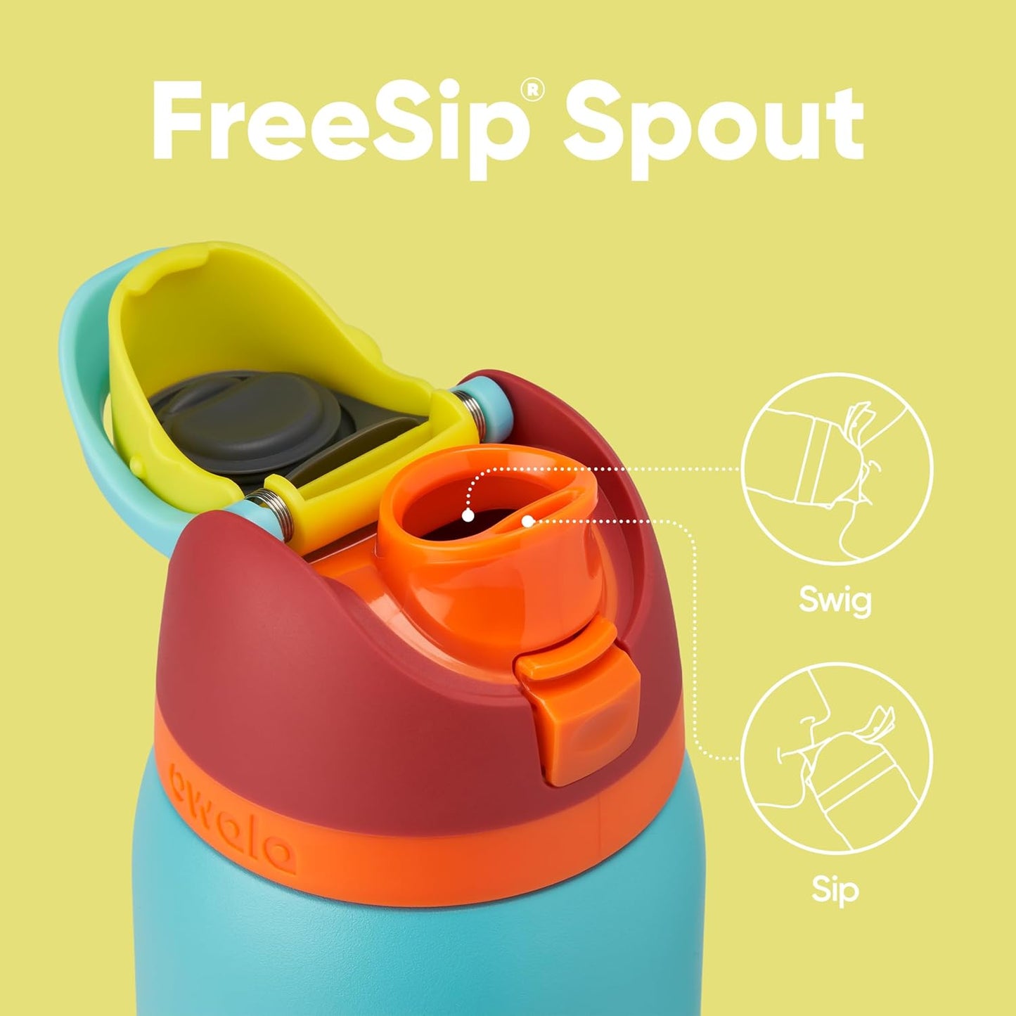 Owala FreeSip Insulated Stainless Steel Water Bottle - BPA-Free, 40 Oz, Perfect for Travel | Summer Sweetness