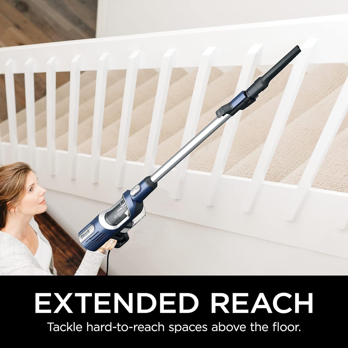 Shark HZ600C Ultralight Pet Pro Corded Stick Vacuum - PowerFins & Self-Cleaning Brushroll, Ideal for Pet Hair