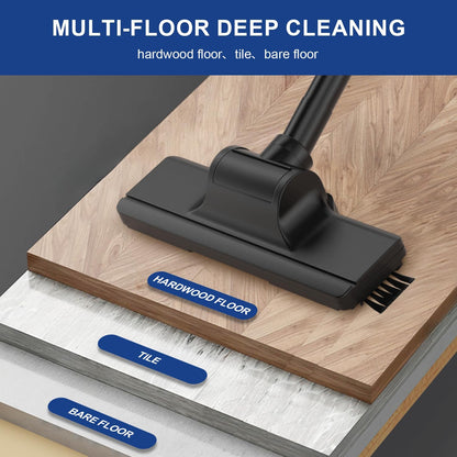 SOWTECH Corded Vacuum Cleaner - Powerful Suction Stick Vacuum for Home | 6-in-1 Lightweight & Handheld