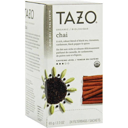 Tazo® Organic Chai Tea Bags, Box Of 24