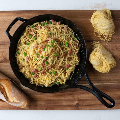 Lodge Blacklock 10.25" Cast Iron Skillet - Triple Seasoned - Lightweight & Easy Cleanup Cookware