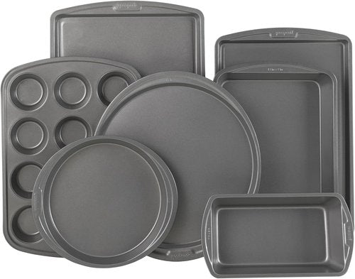 GoodCook Everyday 7-Piece Non-Stick Bakeware Set | Versatile Baking Pans for Cookies, Cakes & Muffins