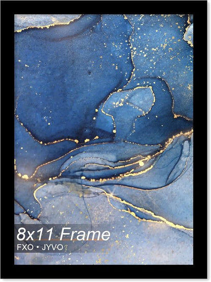 Fxojyvo 8x11 Picture Frame - Lightweight Black Frame for 8x11 Inch Photos | High Transparency Design