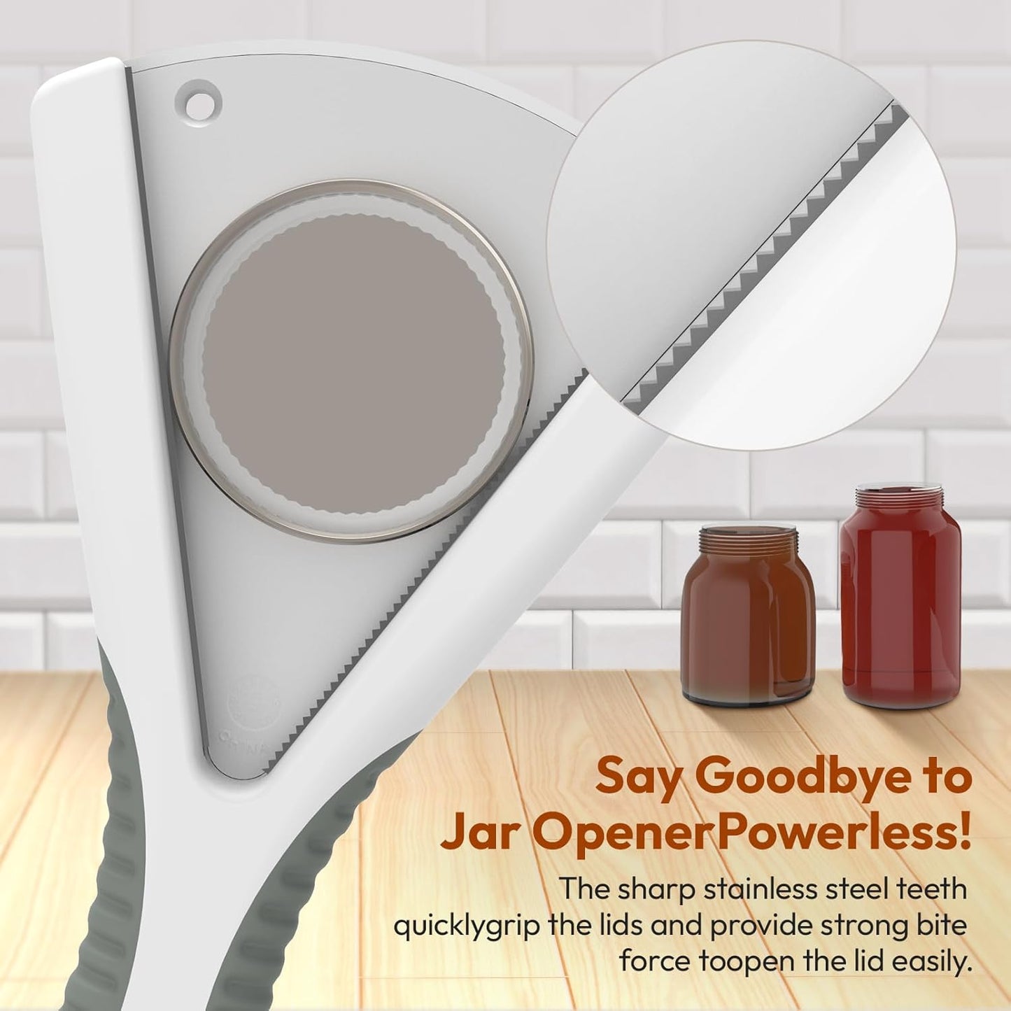 Skiennix Easy Grip Jar Opener - Effortless Bottle & Lid Remover for Seniors | Ideal Kitchen Gadget for Arthritis