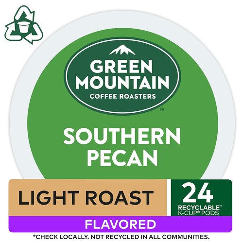 Green Mountain Coffee Roasters Southern Pecan K-Cup Pods - Flavored Light Roast, 48 Count