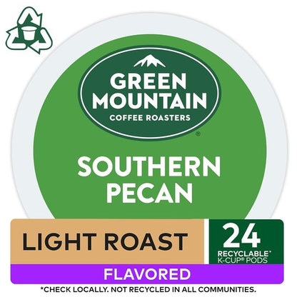 Green Mountain Coffee Roasters Southern Pecan K-Cup Pods - Flavored Light Roast, 48 Count
