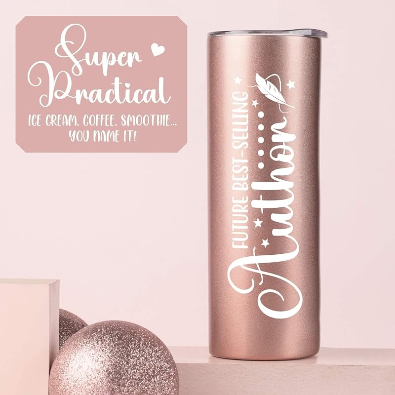 20oz Insulated Tumbler Gift for Writers – Future Author Anniversary