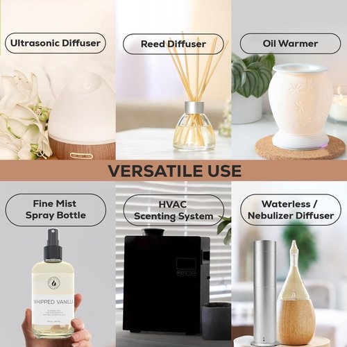 Aroma Country Whipped Vanilla Diffuser Oil - Long-Lasting Natural Home Fragrance | 8.5 Fl. Oz Refill