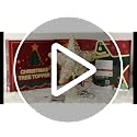 9-Inch Gold and White Christmas Tree Topper with Remote, Color Changing & Music Sync