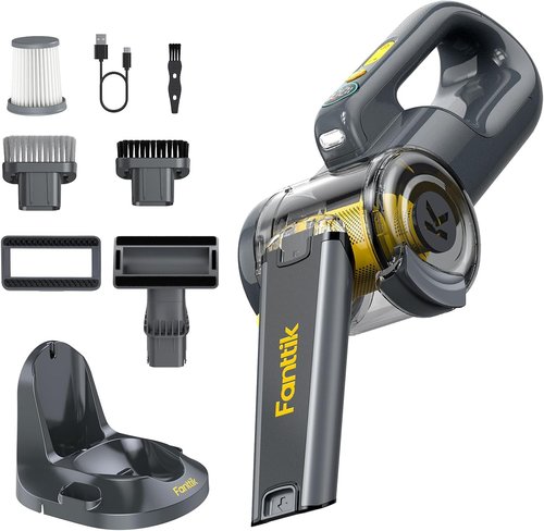 Fanttik Fold V10 Ultra Deluxe Handheld Vacuum - 17kPa Suction Power, 35 Min Runtime, Smart LED Display